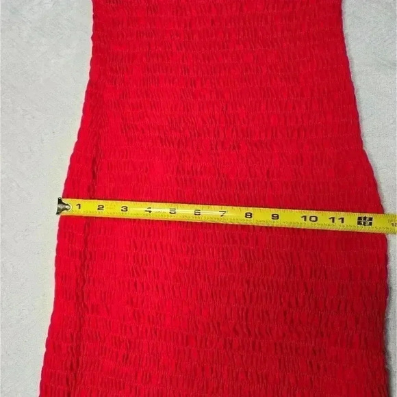 Krisa Smocked Tank Mini Dress NWT Red XS - Picture 9 of 13